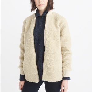 abercrombie and fitch sherpa jacket